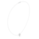 Diamond leaf necklace with open marquise pendant design