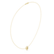 Diamond leaf necklace with open marquise pendant design