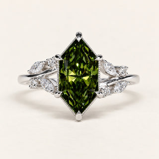 Dutch Marquise Lab Grown Diamond Engagement Ring in White Gold