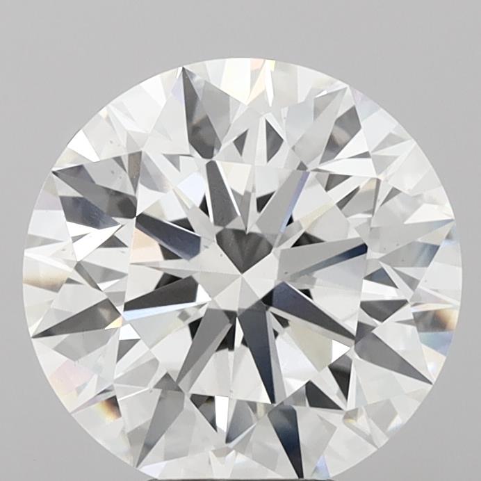 6.04ct E VS2 Round Brilliant CVD Diamond