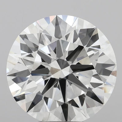 5.04ct F VVS2 Round Brilliant CVD Diamond