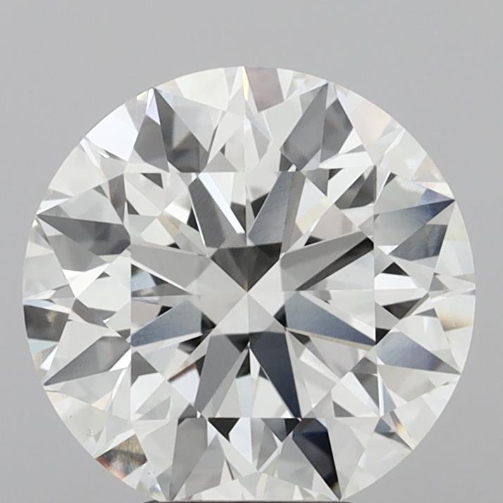 5.04ct F VS1 Round Brilliant CVD Diamond