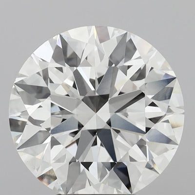 5.04ct F VS1 Round Brilliant CVD Diamond
