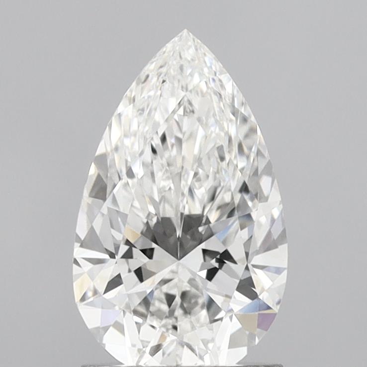 1.53ct F IF Pear Shaped CVD Diamond