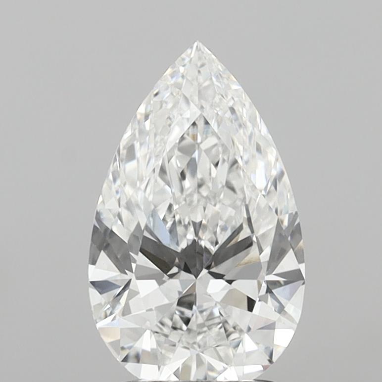 2.06ct E VVS2 Pear Shaped CVD Diamond