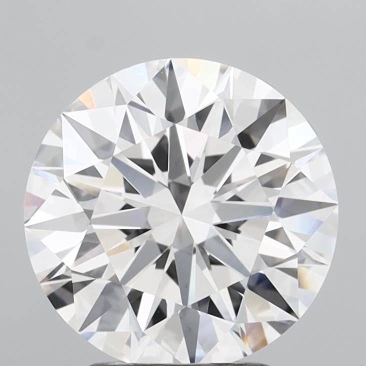 3ct F VVS2 Round Brilliant CVD Diamond
