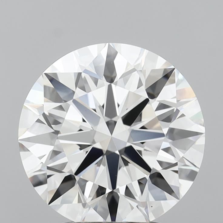 3.04ct D VVS2 Round Brilliant CVD Diamond