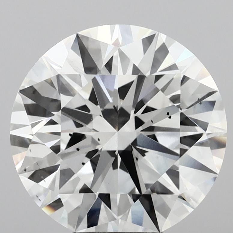 6.01ct E SI1 Round Brilliant CVD Diamond