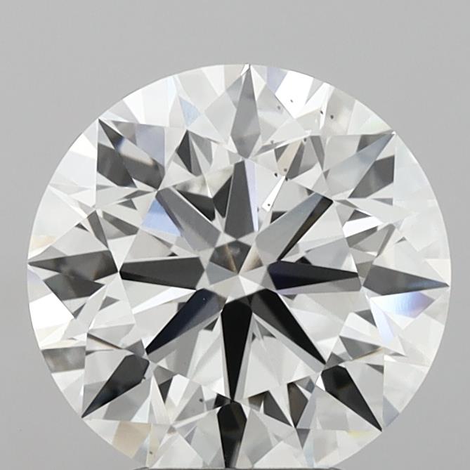 4.03ct F VS2 Round Brilliant CVD Diamond