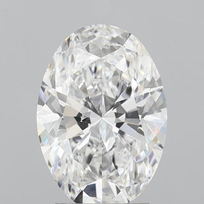 3.04ct E VVS2 Oval Cut CVD Diamond