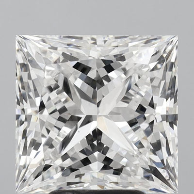 5.02ct F VVS1 Princess Cut CVD Diamond