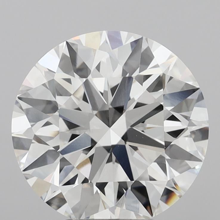 4.04ct F VVS1 Round Brilliant CVD Diamond