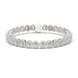 Radiant cut halo lab grown diamond tennis bracelet in yellow gold white gold and rose gold with luxury diamond links