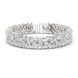 Floral lab grown diamond bracelet with marquise pear and round diamonds in yellow gold white gold and rose gold