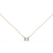 Emerald Cut Solitaire Diamond Pendant in Gold | Signora Jewels