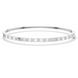 Minimal round diamond bangle bracelet in gold with delicate lab grown diamonds by Signora Jewels