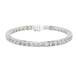 Cushion cut lab grown diamond tennis bracelet in yellow gold white gold and rose gold with luxury diamond setting