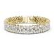 Floral lab grown diamond bracelet with marquise pear and round diamonds in yellow gold white gold and rose gold