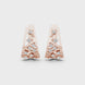 Diamond geometric openwork earrings in gold by Signora Jewels