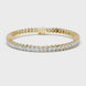 Marquise cut lab grown diamond tennis bracelet in yellow white and rose gold with elegant elongated diamond design