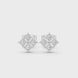 Princess diamond stud earrings