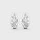 Geometric diamond openwork earrings in gold with lab grown diamonds by Signora Jewels