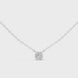 Minimal round cut solitaire diamond pendant in gold with lab grown diamond by Signora Jewels
