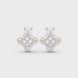 Geometric diamond stud earrings