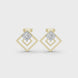 Princess cut diamond earrings for women