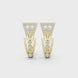 Geometric diamond earrings