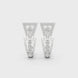 Geometric diamond earrings