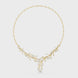 Diamond vine leaf necklace