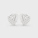 Heart spiral diamond earrings