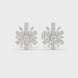 Diamond starburst stud earrings in gold by Signora Jewels