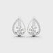 Diamond teardrop floral earrings in gold by Signora Jewels