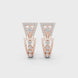 Geometric diamond earrings