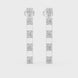 Gold diamond bar stud earrings for women