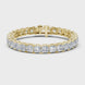 Luxury princess cut diamond tennis bracelet in gold with lab grown diamonds by Signora Jewels