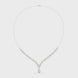 Pear drop diamond necklace