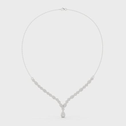 Pear drop diamond necklace