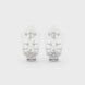 Diamond geometric floral openwork earrings in gold by Signora Jewels