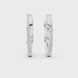 Gold diamond hoop earrings for women