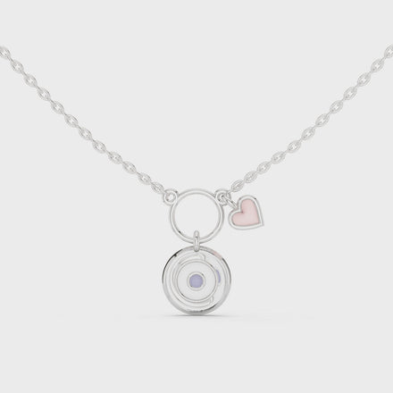 Evil eye heart pendant in gold symbolic charm jewelry by Signora Jewels
