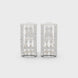 Contemporary diamond hoop earrings