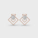 Princess cut diamond earrings for women