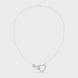Infinity heart diamond pendant necklace