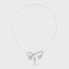 Infinity diamond necklace with floral drop pendant design