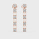 Gold diamond bar stud earrings for women