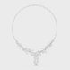 Diamond vine leaf necklace