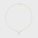 Round diamond antler necklace with nature inspired pendant design